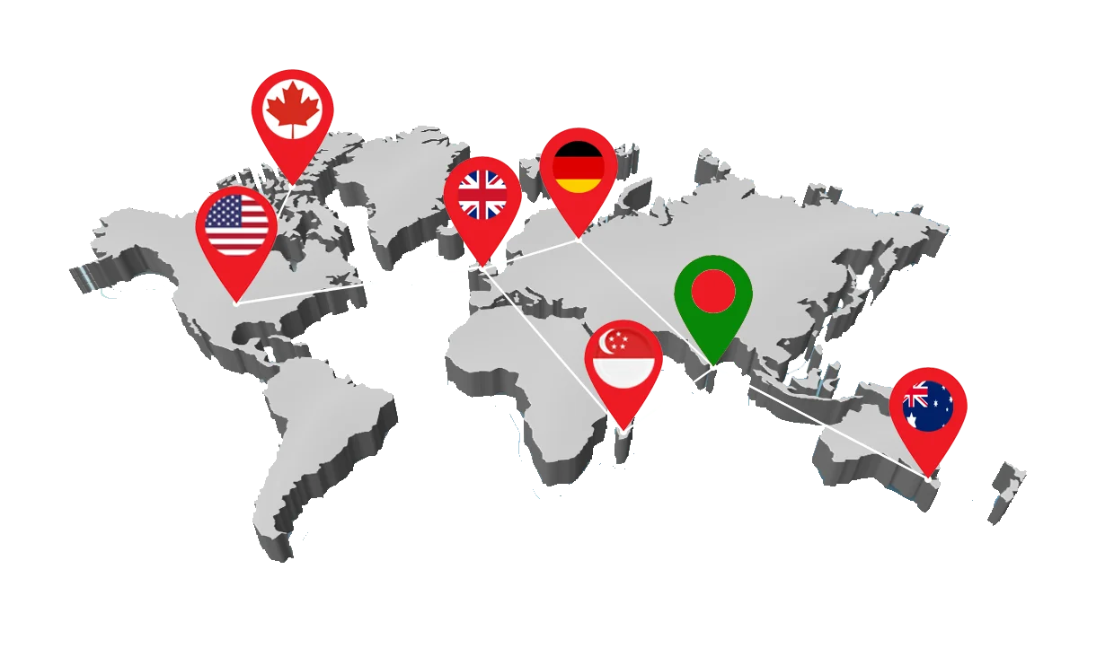 Map of TosHost global data center locations