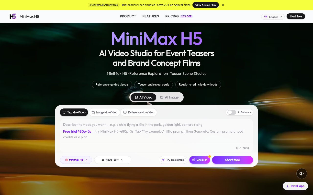 Screenshot preview of minimaxh5.com